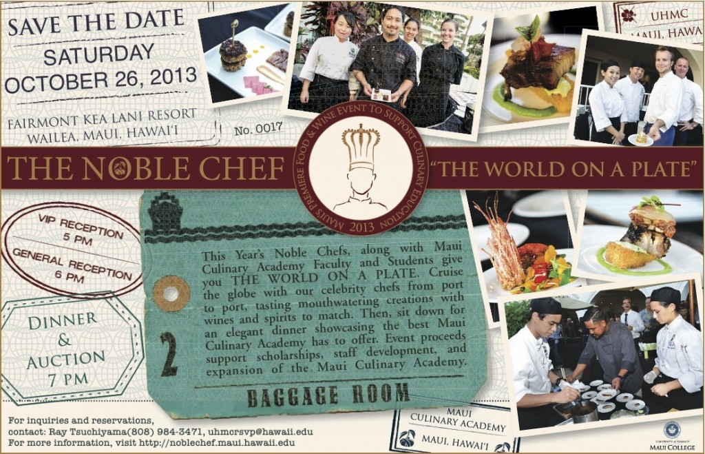 Noble Chef 2013 - Save the Date